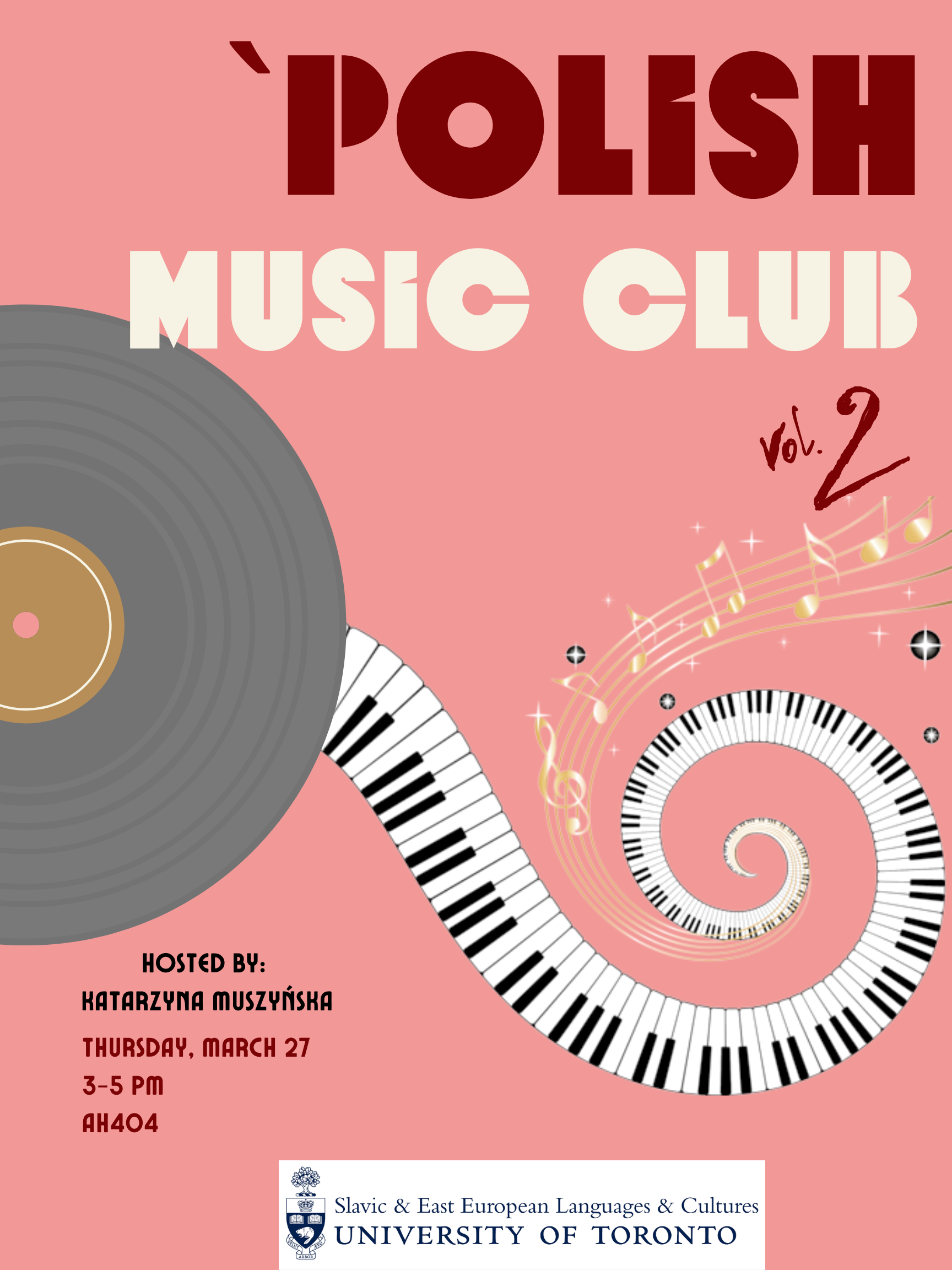 Poster for Polish Music Club Event